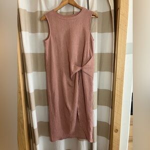 Comfy & Cute Asymmetrical Twist Waist Top.